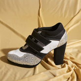 Black Sneaker Boots – 4 Inch Heel  & Cushioned Sole | Stylish & Fully Customisable